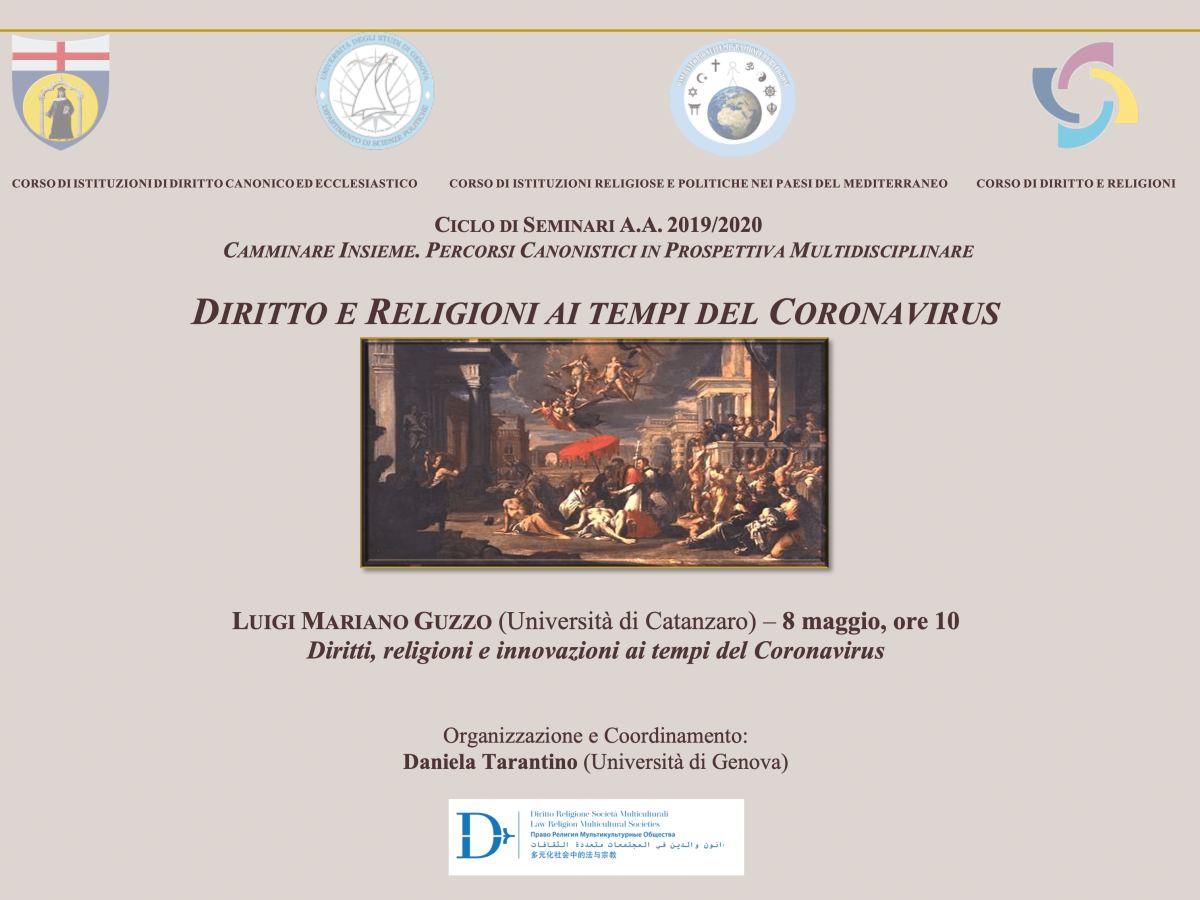 Luigi Mariano Guzzo – “Diritti, religioni e innovazioni ai tempi del Coronavirus”