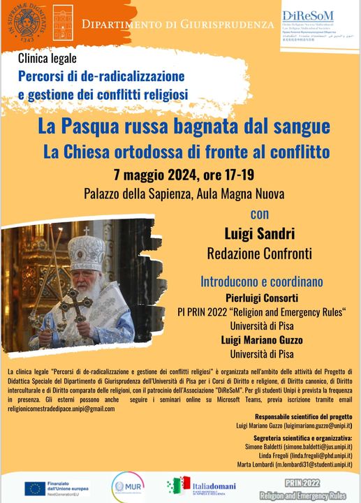 DiReSoM Seminar “Russian Easter bathed in blood. The Orthodox Church in the face of conflict”